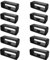 Uhrenarmband Schlaufe Kompatibel mit Gummi für Huawei Band 4/4 Pro, 10 Stück, 16mm, Schwarz, Silikon, TPU, 22mm, Unisex, Klassisch, Verschleißfest, Komfort, Armband, Watchband