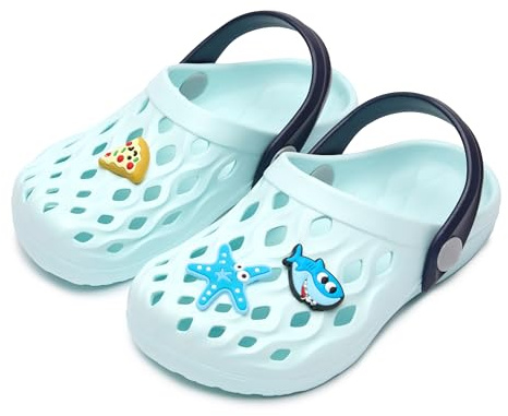 Ladeheid Clogs Kinder Schuhe für Mädchen und Jungen leichte Gartenclogs Gartenschuhe Kinder LA-CA-15