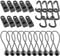 30pcs Tarp Clips Heavy Duty Lock Grip Tent Fasteners Clamps With Bungee Ball Cords Carabiners For Tarps Awnings Caravan Canopies
