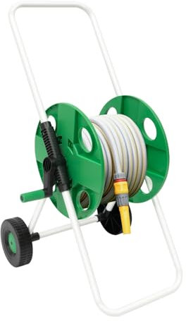 Schlauchwagen, Schlauchtrommelwagen, mobile Werkzeuge mit Rädern, fahrbare Schlauchtrommel, kann bis zu 1968,5 Zoll 1/2-Zoll-Schläuche aufnehmen, für professionelle und kommerzielle Gärten, Rasenfläch