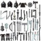GEST 51Pcs Benutzerdefinierte Mittelalterliche Antike Rom Ägypten Baustein Figur Militärwaffe Helm Rüstung Kit, Baustein Spielzeug Zubehör Sammlung Kit