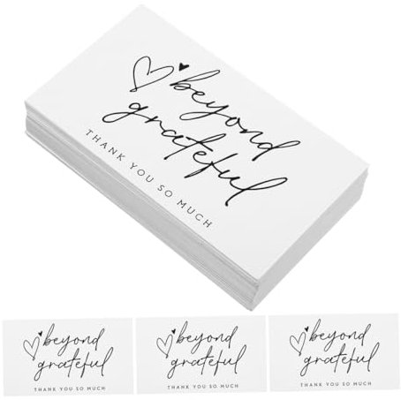 OFFSCH 150stücke Dankeskarten Dekorative Dankeskarte Stabile Dankeskarten Für Geschäfte Und Boutiquen