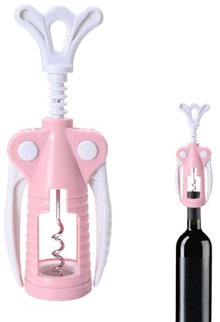 GjnjfdF Apribottiglie cavatappi, apribottiglie cavatappi ad ala,Cavatappi manuale per vino a doppia ala | Apribirra con cavatappi per baristi, apribottiglie per cucina, ristoranti, bar