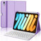 JADEMALL Tastiera per iPad Mini 7 A17 Pro 2024, Custodia con Italiano QWERTY Tastiera Bluetooth con Portapenne per iPad Mini 7 A17 Pro 8.3 2024, Viola chiaro