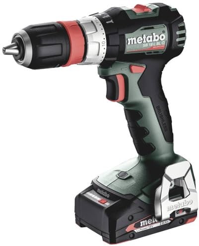 metabo Akku-Schlagbohrschrauber SB 18 L BL Q - 18 V, 65 Nm - LED-Arbeitslicht, kompakt & leistungsstark für Bohren und Schrauben in Holz, Stahl und Mauerwerk - Inkl. 2 Akkus 2.0 Ah, Ladegerät, metaBOX