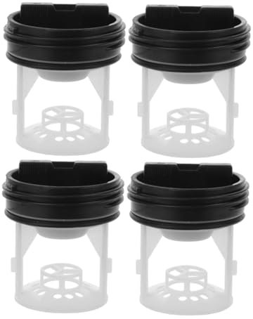 Tappo di Scarico Lavatrice Filtro Plastico 4 Pezzi