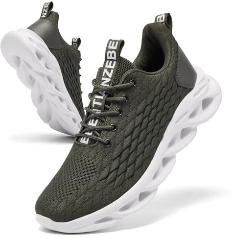 Scarpe da Running Corsa Ginnastica Uomo Jogging Trekking Camminata Tennis Sport Sportive Casual Outdoor Fitness Palestra Verde 43