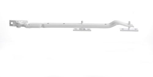Ironmongery Solutions® Casement Stay for Timber & uPVC Windows – Adjustable Window Stay Arm for Secure Ventilation Control (White)