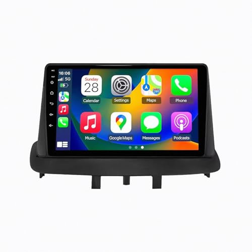 Car Radio para Renault Megane 3 2008-2010 Android 15 9 Pulgadas Reproductor Multimedia Mirror Link SWC para, 4 Core 2G+64G