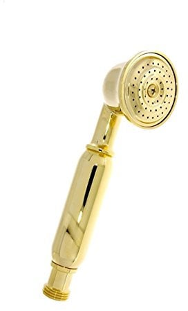 Design Nostalgie Retro Handbrause Duschkopf Duschbrause Brause Brausekopf Gold