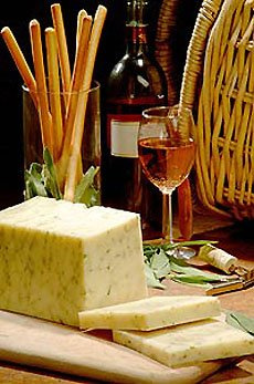 French Rose Chive Cheese with bread sticks Hamper