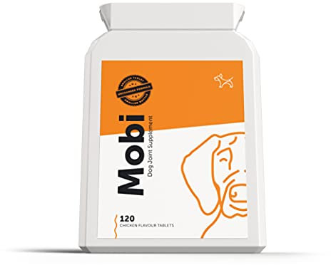Dog's Lounge Mobi - Hip & Joint Supplement for Dogs | Premium Mobility Supplement with Natural Glucosamine, Chondroitin, Green Lipped Mussel, MSM, Curcumin | UK Made | 120 Tablets