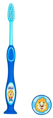 chicco Zahnbürste, Alter 3–6 Jahre, Blau, 3 Stück