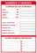 Panneau Affichage Numéros d'Urgence - Protection anti-UV - Dimensions 210x300 mm - Plastique rigide PVC 1,5 mm