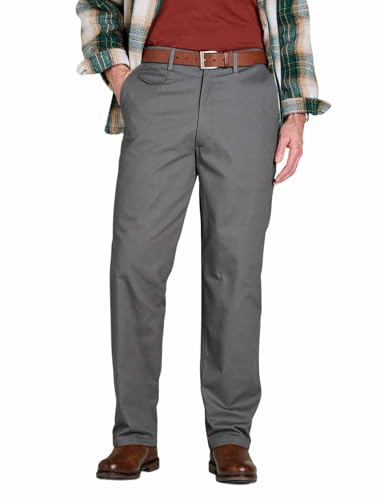Pegasus Men's Fully Fleece Lined Chino Trousers | Cosy, Smart Casual Pants with Discreet Stretch Waist, 5 Pockets