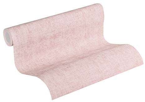 Livingwalls Vliestapete New Walls Tapete Cosy & Relax Uni 10,05 m x 0,53 m rosa Made in Germany 374232 37423-2