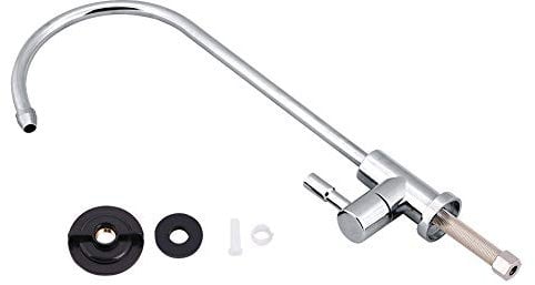 Robinet de Cuisine 1/4'' en Alliage de Zinc - Chrome, Osmose Inverse RO Filtre à Eau Potable