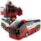HIMOTO HSP 2.4GHz RC Ferngesteuerter Bus mit Transformations-Funktion, Beleuchtung inkl. Fernsteuerung und Akku, Truck-Modell, LKW, Auto, Car, Fahrzeug, Maßstab 1:18