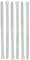 FrogJim 10x Sujetacables con cierre de gancho y bucle 50 cm blanco con hebilla - sujetacables reutilizables de gancho y bucle de 50cm – nylon KWS5010