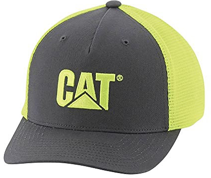 CAT Herren Hi-Vis Mesh Baseball Cap, Neongelb, Einheitsgröße