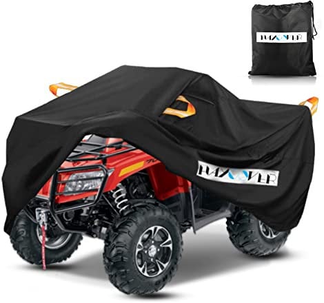 ATV-Abdeckung, wasserdicht, strapazierfähig, für den Außenbereich, verbessert, winterfest, wasserdicht, Staub, Regen, UV-Schutz, XL, universal, 210 x 120 x 115 cm