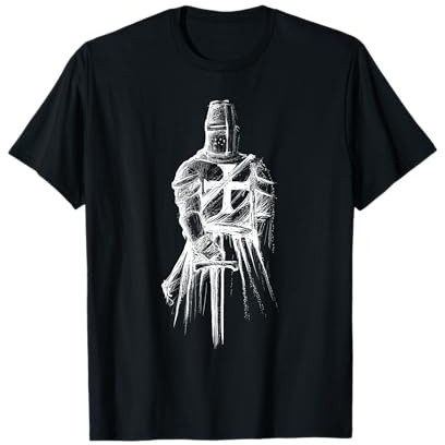 Chevalier Templier Moyen Âge Croisades T-Shirt