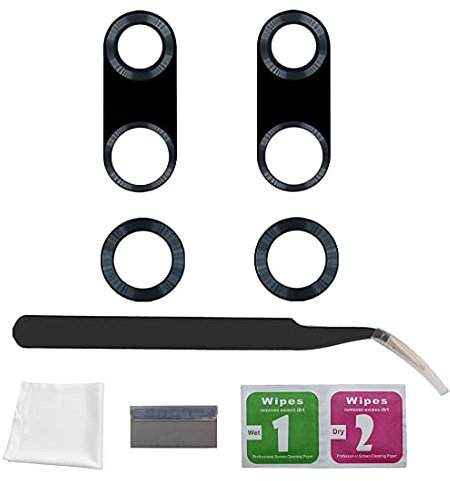 Eonpam 2er-Pack Kamera Glas für Huawei P20 Pro Original Rückseite Kamera Linse Glas Ersatz HD Kameraschutz Camera Glass + Reparatur Set