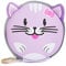 boppi Tiny Trekker Kinder Schlüssel Reise Beutel Münzen Handtasche Mini Reise Geldbeutel Schlüsseltasche Reißverschluss Unterarmtasche (Lila Katze)