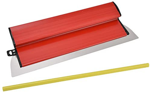 Lama per Scrematura, Spatola Lisciante Rasatura Pareti - Lega di Alluminio e Acciaio Inossidabile, Strumento per Materiale Intonaco, 40x14.5x4.5cm