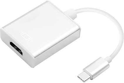 YACSEJAO Adaptador USB C a HDMI 4K de aluminio USB tipo C (Thunderbolt 3) a HDMI, cable adaptador compatible con smartphone, tablet, laptop proyección a TV o monitor