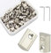 Nutenstein Nut Nutsteine Set T-Nut Schrauben Gewinde Kohlenstoffstahl mit Zentrierung und Federkugel Gleitmuttern Hammermutter für Aluminiumprofil-Extrusionsschlitz 20-Serie 100x (M3)