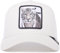 Goorin Bros. Unisex-Erwachsene The Farm Original Adjustable Snapback Mesh Trucker Hat Baseballkappe, Snow (Der weiße Tiger), Einheitsgre