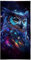 DOTERO Eulen Strandtuch Groß 100x200-Badetuch für Männer-Buntes Strandtuch mit Eulen-Motiv-Weich Saugfähiges Handtuch (2,70x140cm)