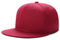 Boolavard Klassische Snapback-Mütze, Mütze, Hip-Hop-Stil, Flacher Schirm, blanko, einfarbig, verstellbare Größe (Burgund)