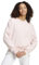 adidas Donna Essentials Small Logo Feel Cozy Sweatshirt, Sandy Pink/White, S