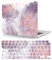 Hülle Case Kompatibel mit MacBook Pro 13 Zoll 2015 2014 2013 2012 Freisetzung A1425 A1502 mit Retina Display, Ultradünne Plastik Hartschale Schutzhülle & Tastaturschutz, Lila Marmor