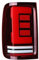 KIROJA Auto LED Rücklicht Blinker Licht Parkplatz Bremslicht Fahr Licht Rückfahrlicht Für VW Amarok V6 2008-2022 Autoersatzteile (Größe : Left)