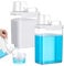 Invalidism Washing Powder Storage Container,1800ML Cereal Storage Containers,Rice Dispenser,Laundry Powder Storage Detergent Container for Kitchen Rice Pet Dry Foodder Storage Container,Pack of 2