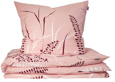 Schiesser Bettwäscheset Aninic | 2-teilig | Floral | Renforcé | 100% Baumwolle | Oeko-Tex Zertifiziert | Reißverschluss | 155x220cm + 80x80cm | Rosa