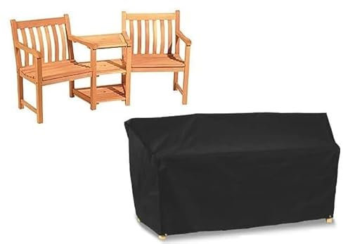 Furniture outdoor garden patio rattan cover indoor sofa waterproof protector (Black Companion Cover)
