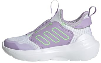 adidas Unisex Kids TENSAUR Comfort Shoes Children, FTWR White/Lime Burst/Powder Plum, 13.5 UK Child