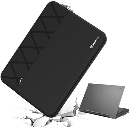 Smatree Custodia antiurto per laptop da 15,6, su misura per ASUS ExpertBook B2/B2 Flip, Chromebook CX1500, Zenbook Pro Duo 15 UX582, ASUS TUF Gaming F15/A15 2021, TUF Dash F15 2022/2021, nero (E613)