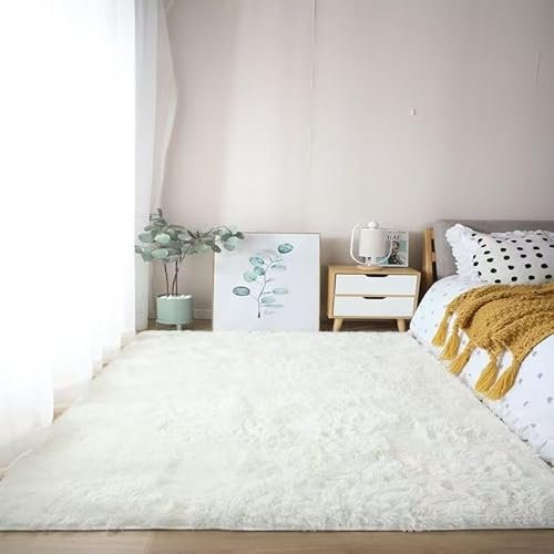 woxefo Wohnzimmerteppich, moderner Teppich, Rutschfester Wohnzimmerteppich, Plüschteppich, französischer Teppich, geeignet für Wohnzimmer, Schlafzimmer, Garderobe usw.(F,60 * 200cm)