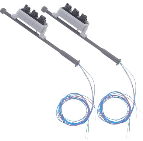 JEWEDECO 2stücke Künstliche Signal Dekoration Miniatur Signal Modell Für Landschaftsdekor Simulationssignalornament Desktop Sandtabelle Schmuck DIY Verschönerung