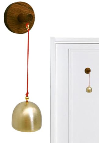 Xujuika Carillon Porte Entrée | Cloche De Commerçant | Clochette Carillon Ouverture Porte | Sonnette Porte D'entrée Magasin | Cloche pour Ouverture De Porte - Créatif Vintage Unique Auto-adhésif