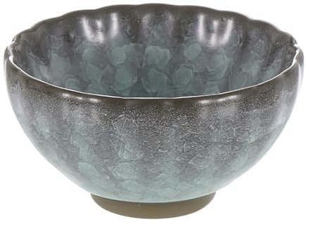 sourcing map Japanese Matcha Bowl 4.23oz Traditional Gong Fu Tea Set Ceramic Mate Teacup Japanese No Handle Large Porcelain Tea Cup for Tea Matcha Green Tea Coffee Drinks, Cyan