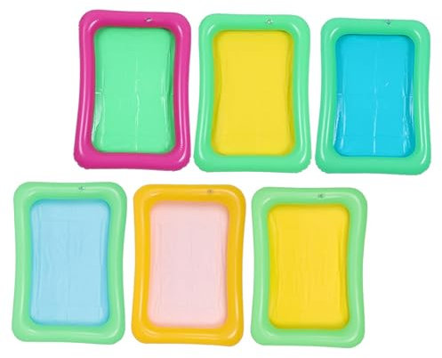 JOINPAYA 6pezzi Vassoio Gonfiabile Per Buffet Per Feste Piscina Compleanni e Eventi Estivi Realizzato Resistente e Durevole Misti Per Bevande e Snack