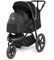 Ickle Bubba Venus Prime Jogger Kinderwagen - von der Geburt bis 22kg ca. 4 Jahre, All-Terrain Dreirad-Kinderwagen, luftgefüllte Reifen, Fußwärmer, Regenschutz & Neugeborenen-Kokon (Schwarz)