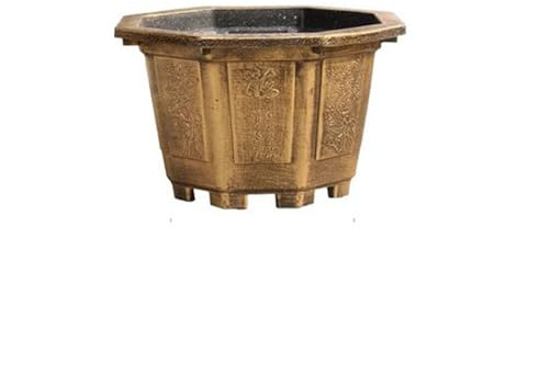 Pot De Fleur Exterieur Pot de fleurs octogonal en résine épaisse de grande taille, arbre en fer, fleur de thé, Osmanthus, arbre fruitier, plante verte, pot de fleurs de jardin Pots De Pépinière(Petit)