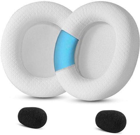 YunYiYi Ersatz-Ohrpolster, kompatibel mit Teufel Zola Gaming-Headset, Ohrmuscheln, Teile (weiß)